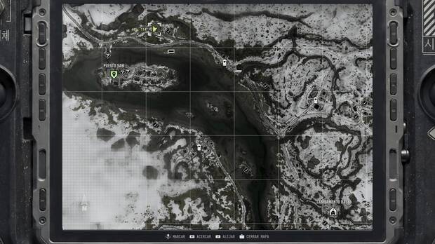 Call of Duty: Modern Warfare 4 - Localizacin en el mapa de la misin 10 Atrapados de la nota coleccionable Nota de la tienda con trampas