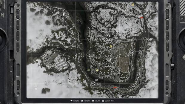 Call of Duty: Modern Warfare 4 - Localizacin en el mapa de la misin 10 Atrapados de la nota coleccionable Nota de la cima del monumento sur