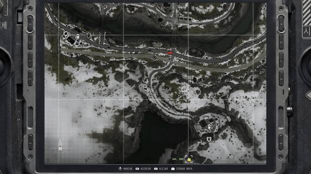 Call of Duty: Modern Warfare 4 - Localizacin en el mapa de la misin 10 Atrapados de la nota coleccionable Motn