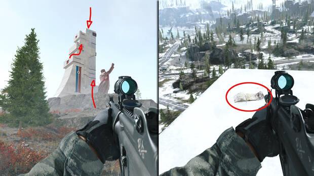 Call of Duty: Modern Warfare 4 - Dnde encontrar la nota coleccionable Nota de la cima del monumento sur en la misin 10 Atrapados