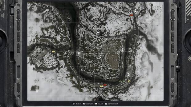 Call of Duty: Modern Warfare 4 - Localizacin en el mapa de la misin 10 Atrapados de la nota coleccionable Diario de un fugitivo del campo de trabajo