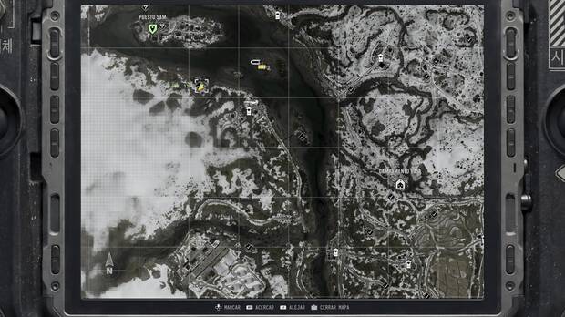 Call of Duty: Modern Warfare 4 - Localizacin en el mapa de la misin 10 Atrapados de la nota coleccionable Nota de la casa abandonada del noroeste