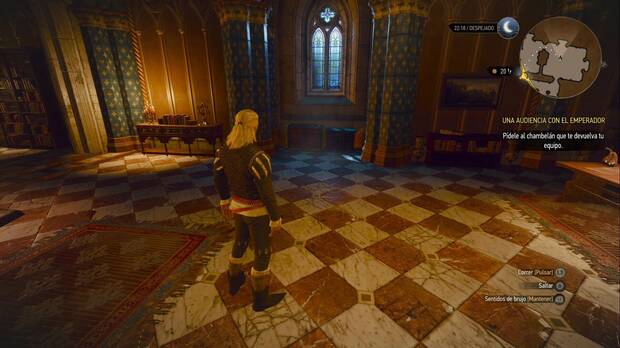 The Witcher 3: Wild Hunt Remastered - Equipo de brujo; ubicación de los sets DLC en el cuarto de Yennefer