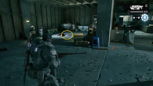 Gears of War: E-Day - Ubicacin del coleccionable del acto 2 Tablet dati del caposquadra