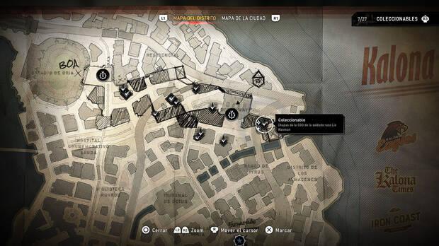 Gears of War: E-Day - Localizacin en el mapa del coleccionable del acto 2 Chapas de la CGO de la soldado raso Liz Waxman