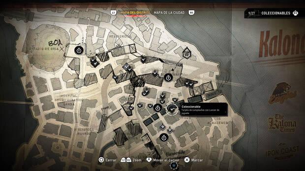 Gears of War: E-Day - Localizacin en el mapa del coleccionable del acto 2 Tarjeta de cumpleaos con Lancer de juguete