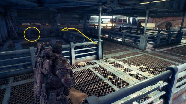 Gears of War: E-Day - Ubicacin del coleccionable del acto 2 Kit de almuerzo del trabajador del puente