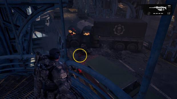 Gears of War: E-Day - Ubicacin del coleccionable del acto 2 Botiqun de primeros auxilios de mdico