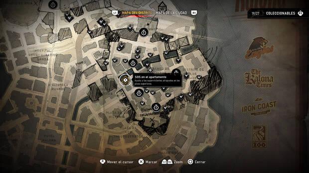 Gears of War: E-Day – Localizzazione sulla mappa dell'obiettivo secondario SOS nell'appartamento dell'Atto 2