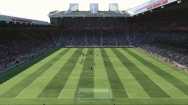 Aquí podéis ver Old Trafford, el estadio del Manchester United, muy bien recreado.