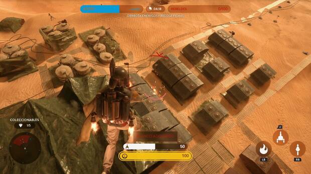 Controlar al genial Boba Fett es uno de los muchos placeres que encontraremos en 'Star Wars: Battlefront'.