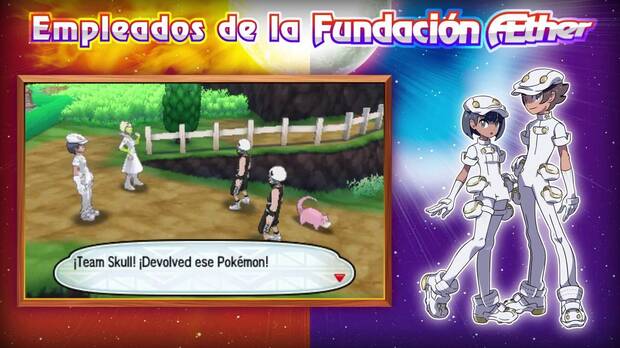 Empleados Fundación Aether Pokémon Sol y Luna