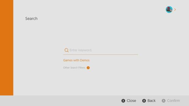 La eShop de Nintendo Switch permite buscar juegos especficamente con demo Imagen 2