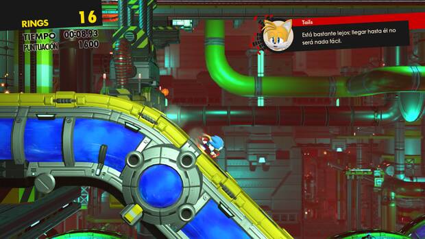 ¿Sonic clásico en Chemical Plant? Hay un poquito de ‘fan service’, faltaría más.