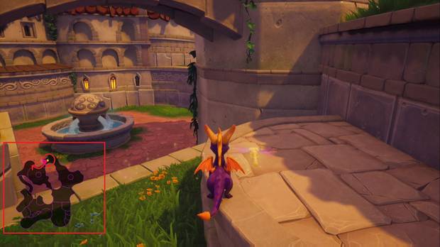 Spyro the Dragon - Plaza mayor: Ladrón de huevos