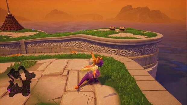 Spyro the Dragon - Plaza mayor: dragón Thor