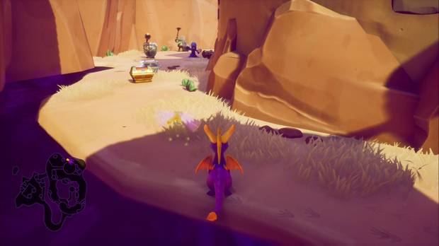 Spyro the Dragon - Cañón árido: ladrón de huevos