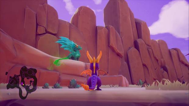 Spyro the Dragon - Cañón árido: estatua de Boris