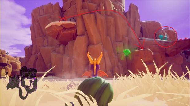 Spyro the dragon - Cañón árido: estatua de Maximos 2