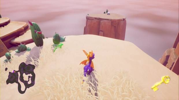 Spyro the Dragón - Cañón árido: cofre cerrado
