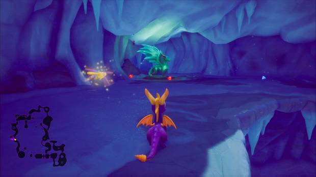 Spyro the Dragon - Cueva de Hielo: estatua de Ulric