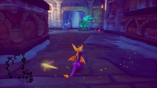 Spyro the Dragon - Cueva de Hielo: estatua de Todor