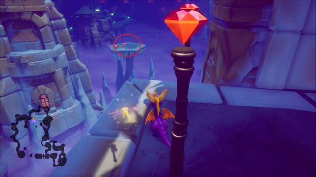Spyro the dragon - Cueva de Hielo: llave