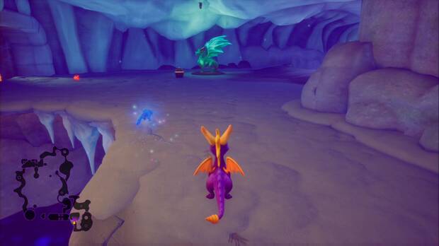 Spyro the dragon - Cueva de Hielo: estatua de Ragnar