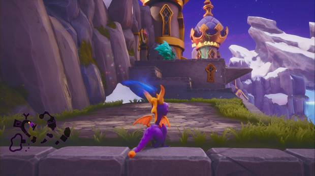 Spyro the dragon - Cresta alpina: estatua de Zander