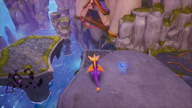 Spyro the dragon - Cresta alpina: estatua de Kelvin