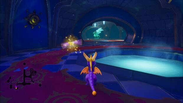 Spyro the dragon - Cumbre de los brujos: estatua de Jarvis