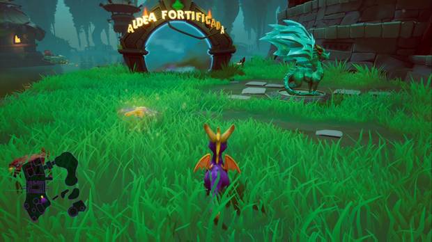 Spyro the dragon - Tierra de los creadores de bestias: estatua de Bruno