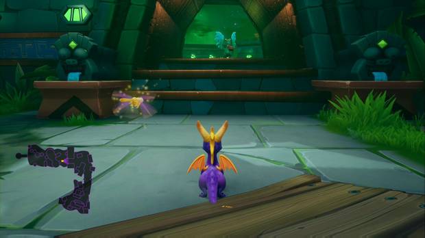 Spyro the dragon - Aldea fortificada: estatua de Claude