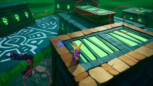 Spyro the dragon - Aldea fortificada: Trofeo Lanzacohetes
