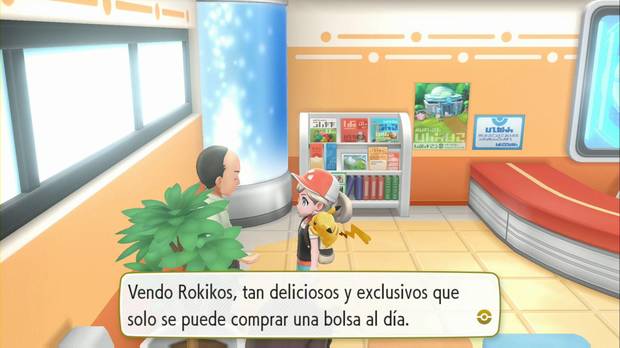 Pokémon let's go - Ciudad plateada: vendedor de rokikos