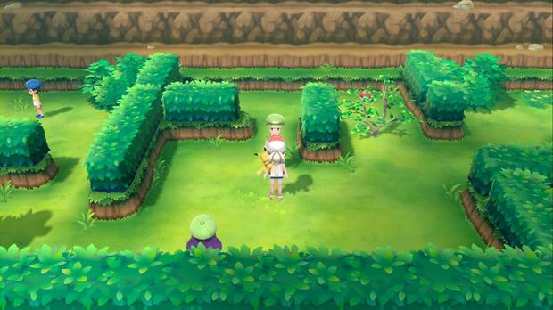 Pokémon Let's Go - Ruta 25: aparta al entrenador
