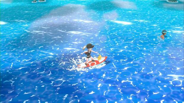 Pokémon Let's Go - Ruta 19: surfeando