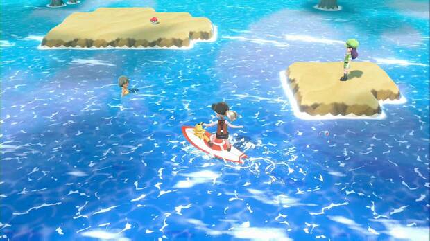 Pokémon Let's Go - Ruta 20: nadadores