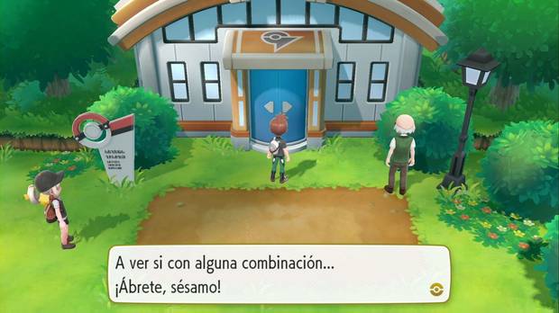 Pokémon Let's Go - Ciudad Verde: entrada al gimnasio