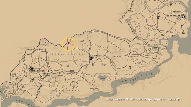 MAPA DE TODOS LOS TESOROS  RED DEAD REDEMPTION 2 