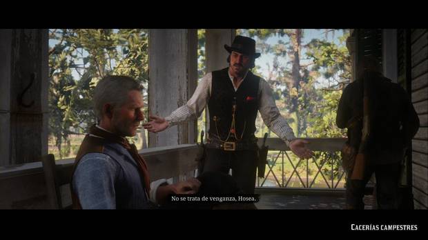 Red Dead Redemption 2 - Cacerías campestres: Dutch y Hosea discuten sobre qué hacer