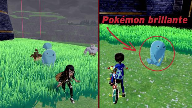 Pokémon Espada y Escudo como reconocer y capturar Pokémon brillantes