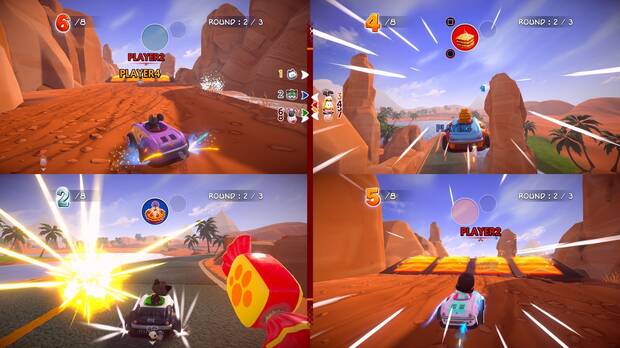 Es posible jugar tanto online contra otros siete participantes m�s as� como a pantalla dividida contra otros tres.