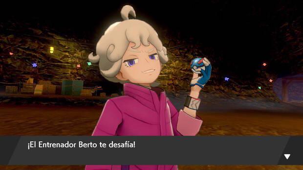 Guía Pokémon Espada y Escudo - Enfrentamiento contra Berto en la Mina 1
