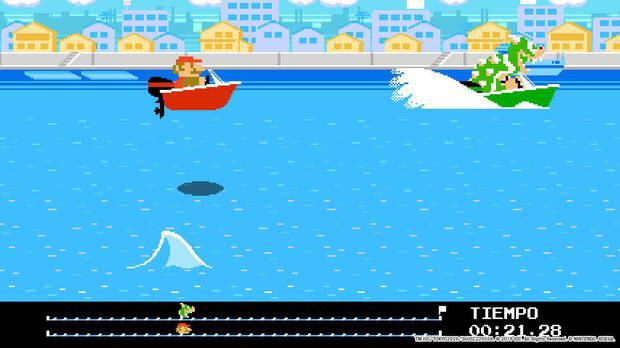 Los diez minijuegos extra que podemos ir desbloqueando nos han parecido sensacionales. Esta persecución en lancha por el río Sumida es muy graciosa.