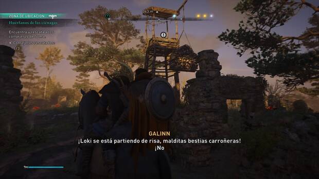 Huérfanos de las ciénagas al 100% en Assassin's Creed Valhalla - Ubicación de Galinn