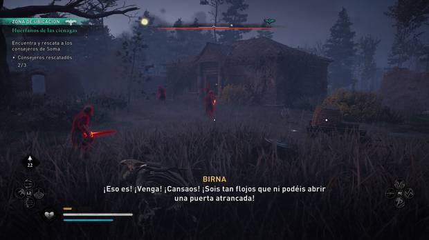 Huérfanos de las ciénagas al 100% en Assassin's Creed Valhalla - Ubicación de Birna