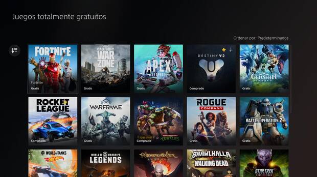 Juegos gratis PS5