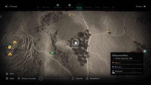 AC Valhalla - Mapa del tesoro 16: ubicación