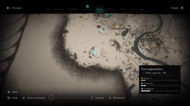 AC Valhalla - Menhires: Eorthburg Hlaw - localización